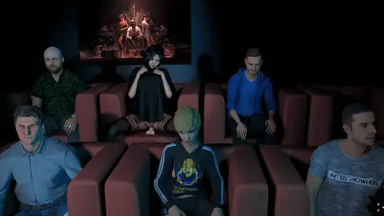 【3D动画/步兵】fengying作品:‎家庭影院 杏感黑丝人妻在家庭影院中大胆偷情 [1v]【2.3G/CV】