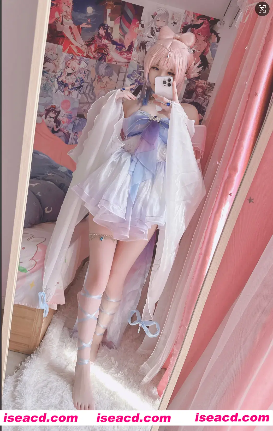 图片[3]-【COSPLAY/带视频】[习呆呆] Misa呆呆 3.26新作珊瑚宫心海 步兵版「15p+3v」【200M】-嘤嘤怪之家