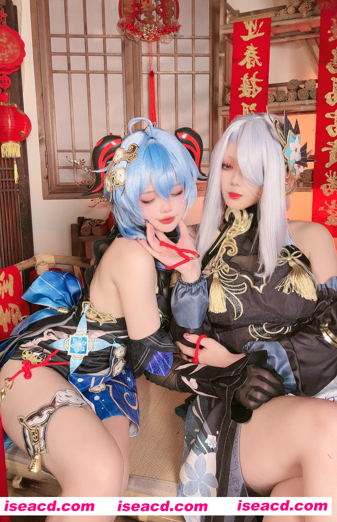 图片[3]-【cosplay/带视频】[小瑶幺幺X九言]原神新春—甘雨申鹤海灯节[34P 8V]【200M】-嘤嘤怪之家