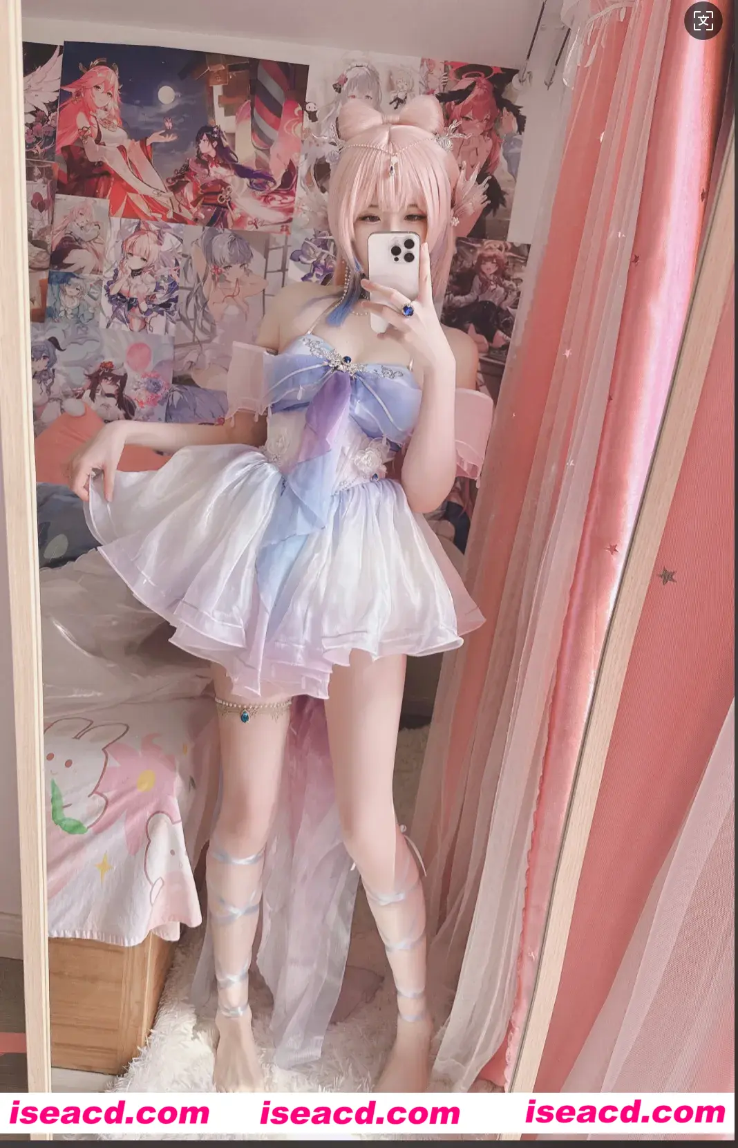 图片[2]-【COSPLAY/带视频】[习呆呆] Misa呆呆 3.26新作珊瑚宫心海 步兵版「15p+3v」【200M】-嘤嘤怪之家