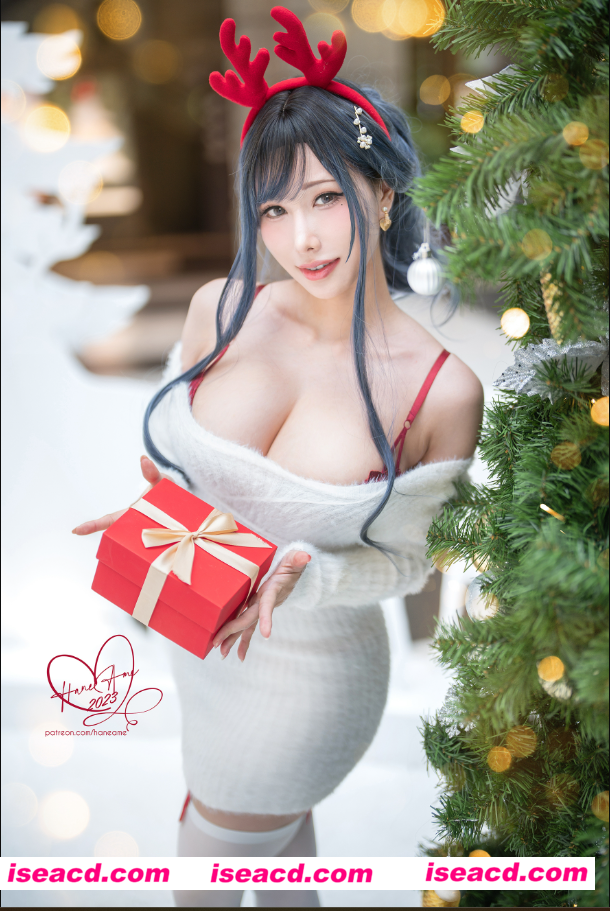 图片[2]-【cosplay】[雨波] Original 2023 White Christmas Moose Onesan(麋鹿姐姐)[38P]【300M】-嘤嘤怪之家