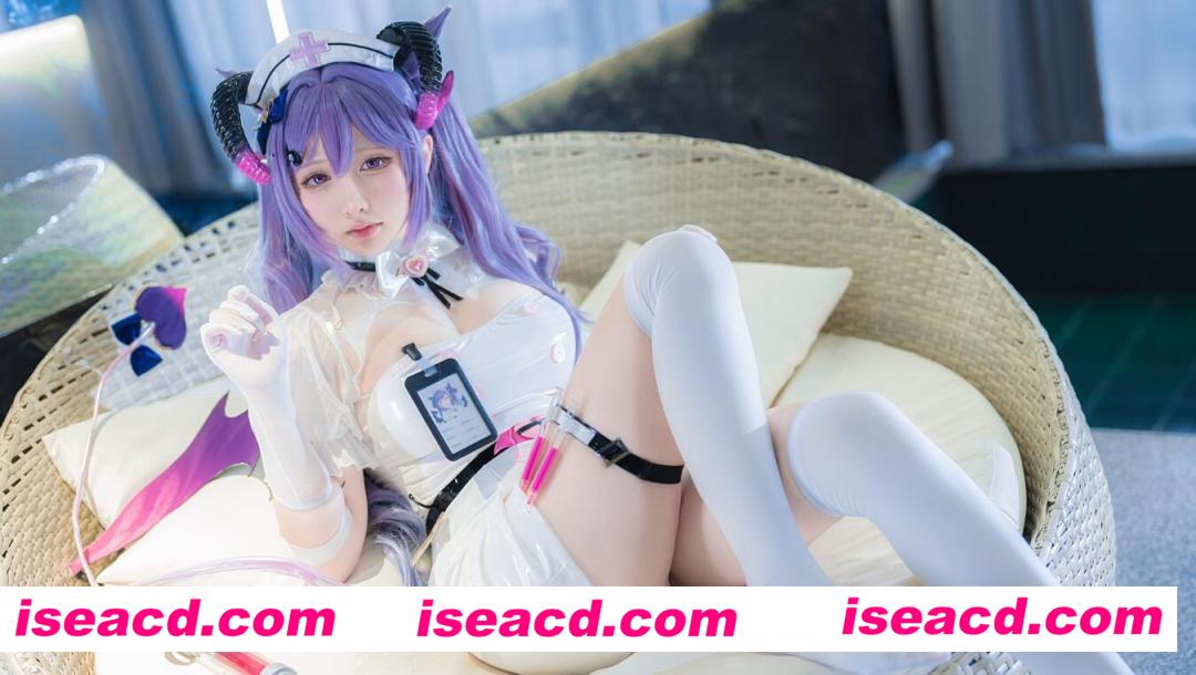 图片[1]-【COSPLAY】樱梨梨Eriri -刻晴魅魔护士[30P] 【400M】-嘤嘤怪之家