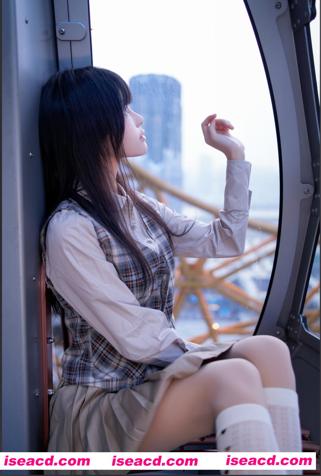 图片[3]-【COSPLAY】桜桃喵 – NO.204 制服摩天轮 [27P]【700M】-嘤嘤怪之家