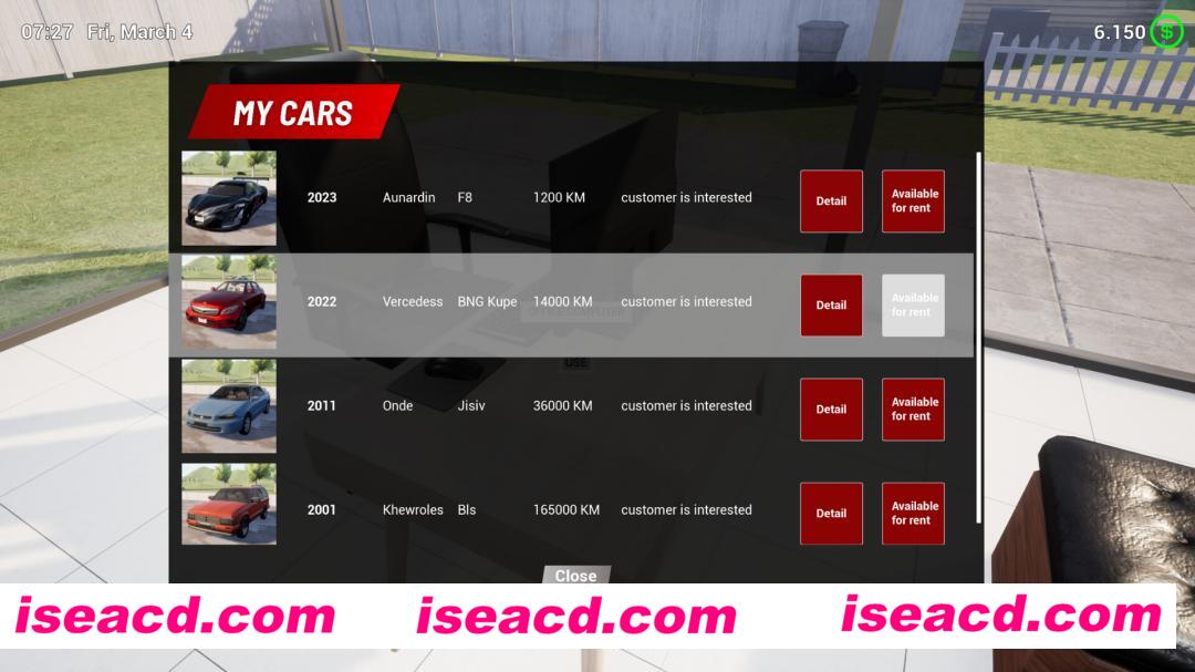 图片[2]-【模拟经营SLG/中文/3D】租车模拟24/Rent A Car Simulator 24 v0.0.43 官方中文【4G/新作】-嘤嘤怪之家