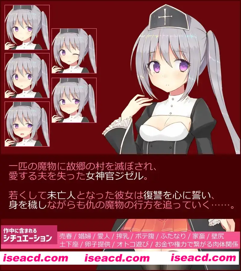 图片[3]-【日系RPG/汉化/动态】未亡人神官吉赛尔不惜出卖身体也要报仇 未亡人神官ジゼルは身体を売っても仇を討ちたい Ver20.09.27 Mtool汉化版【1.34G/CV】-嘤嘤怪之家
