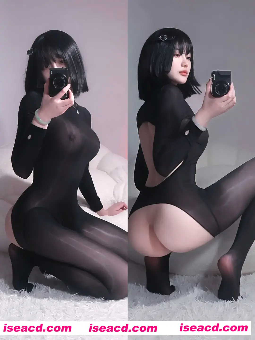 图片[3]-【COSPLAY/带视频】高桥千凛 – 油光连体黑丝[52p 5v]  【500M】-嘤嘤怪之家