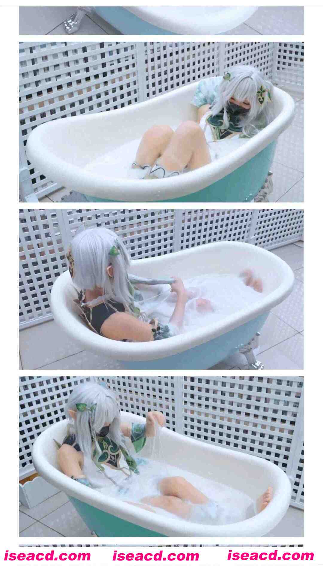 图片[1]-[COSPLAY/视频/特殊XP] 叶沫沫的沫沫酱 patreon赞助视频：纳西妲+黏液汤池slime tub [1V] [3G]-嘤嘤怪之家