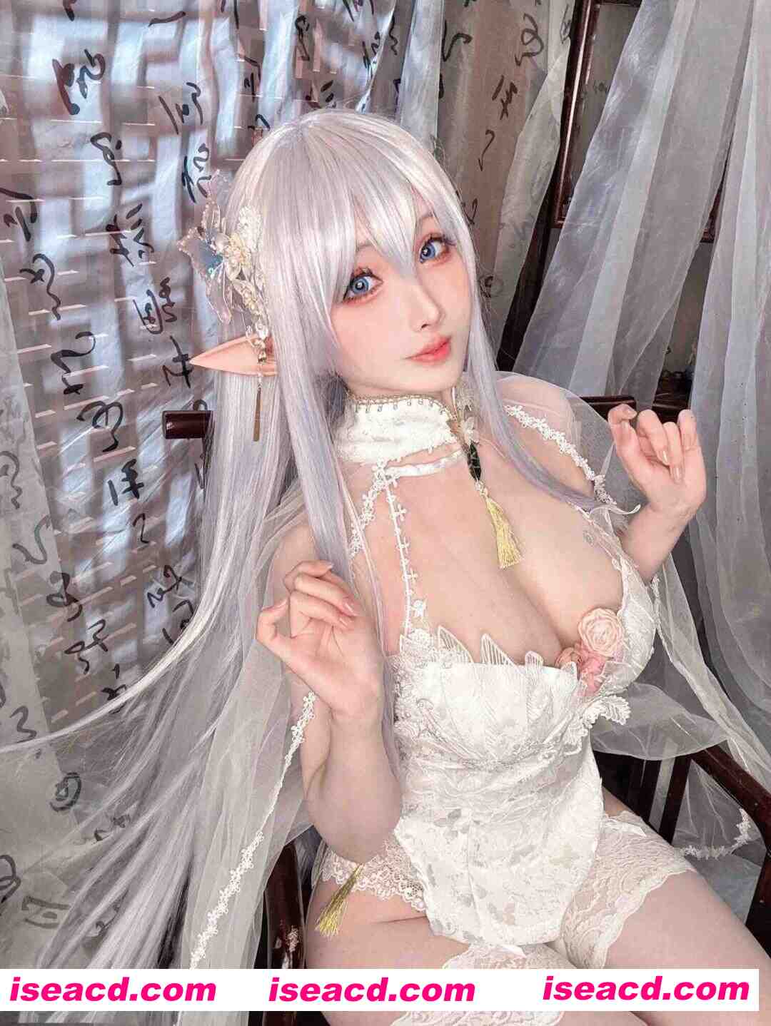 图片[1]-[COSPLAY/带视频] rioko凉凉子 Vol.129 阿尔比恩旗袍[43P 11V] [900M]-嘤嘤怪之家