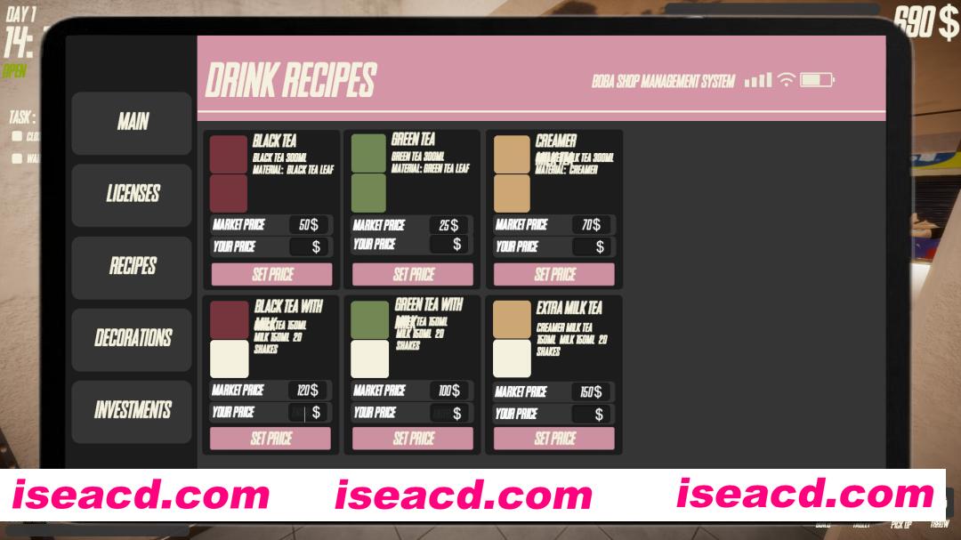 图片[5]-[模拟SLG/中文/3D] 奶茶店模拟器/Boba Tea Shop Simulator  Build.21023393 官方中文版 [1.5G/新作]-嘤嘤怪之家