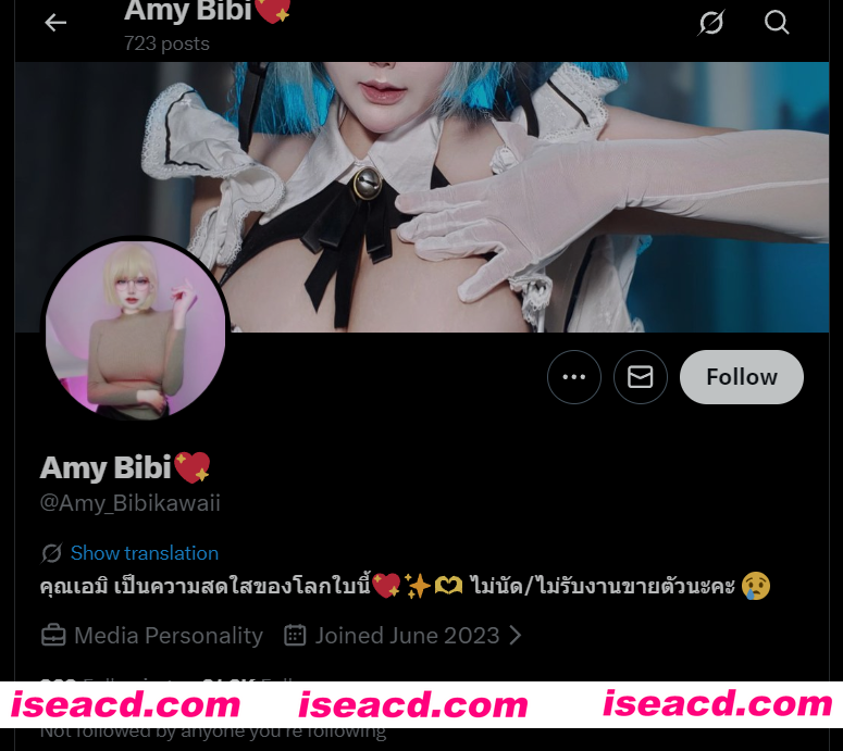 图片[1]-[COS/视频/步兵] 推特bbw福利姬：Amy_Bibi 情趣奶牛PLAY  [800M]-嘤嘤怪之家