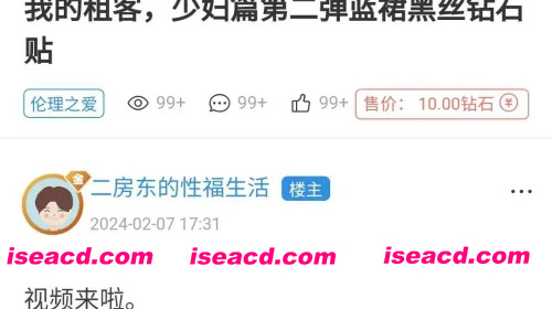 我的租客，少妇篇第二弹蓝裙黑丝钻石贴